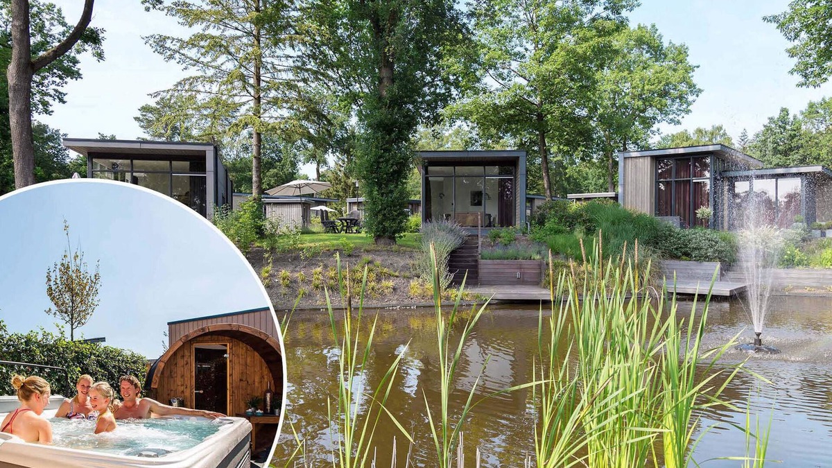 Lunteren Ski Chalet | Modern chalet with outdoor sauna and spa