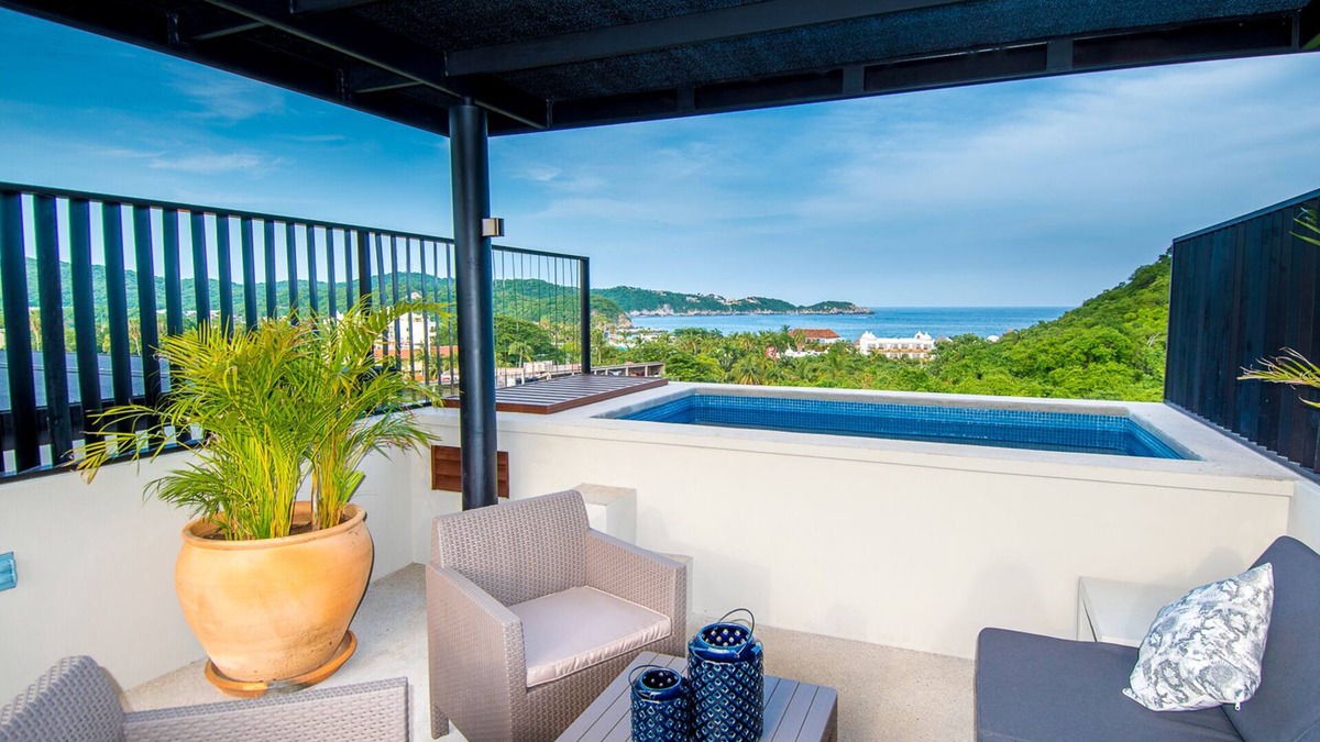 P Chahue Condo | Modern condo w/private terrace and plunge pool