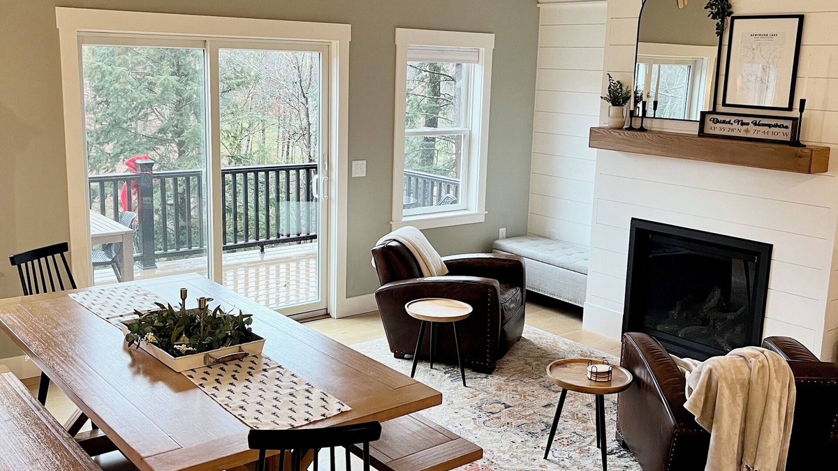 Bristol House | Modern family-friendly home with private beach access on Newfound Lake