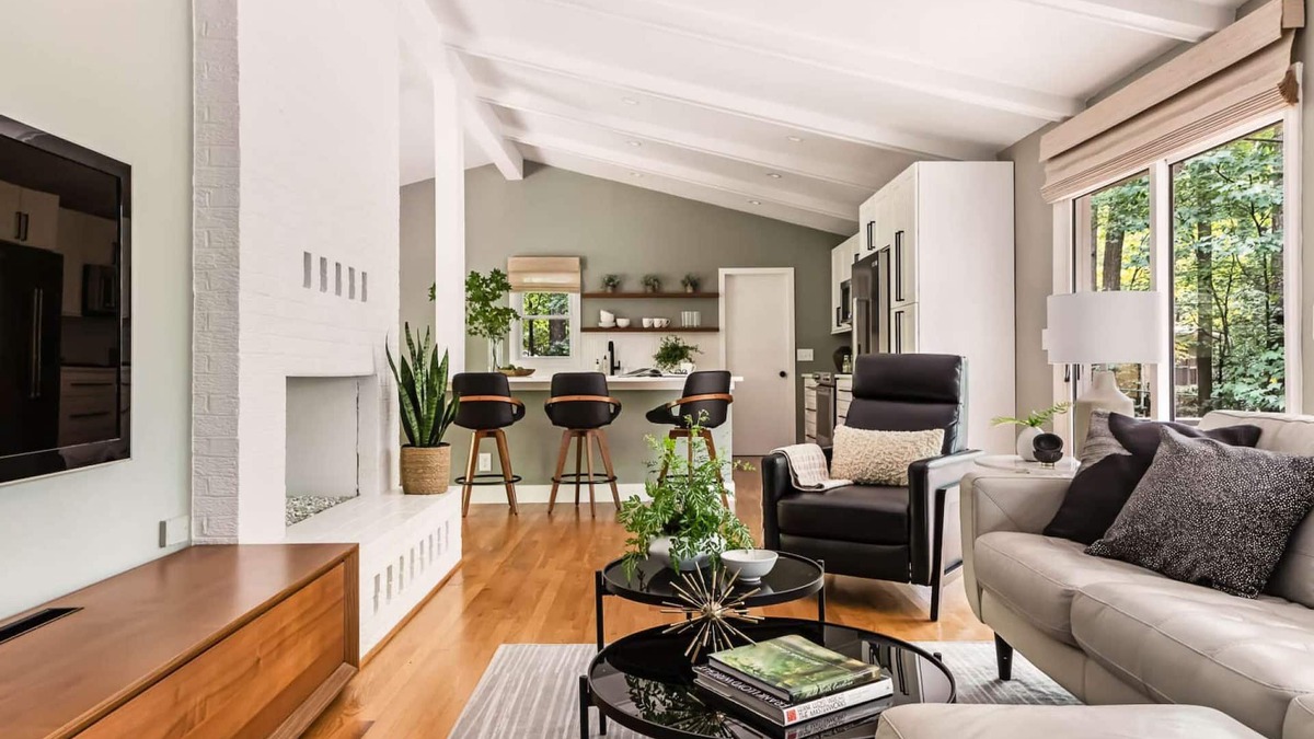 Cary House | Modern Forest Retreat, On Large Private Wooded Lot In the Heart of Cary!