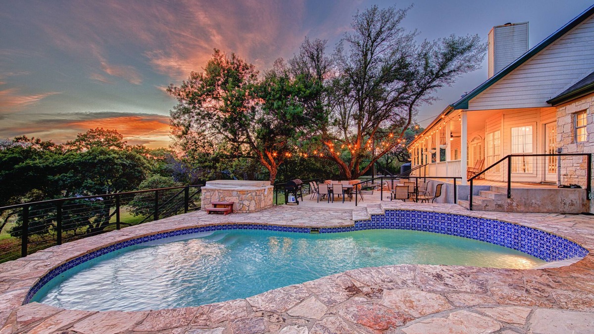 Dripping Springs House | Modern Hill Country Farmhouse | Private Pool & Hot Tub