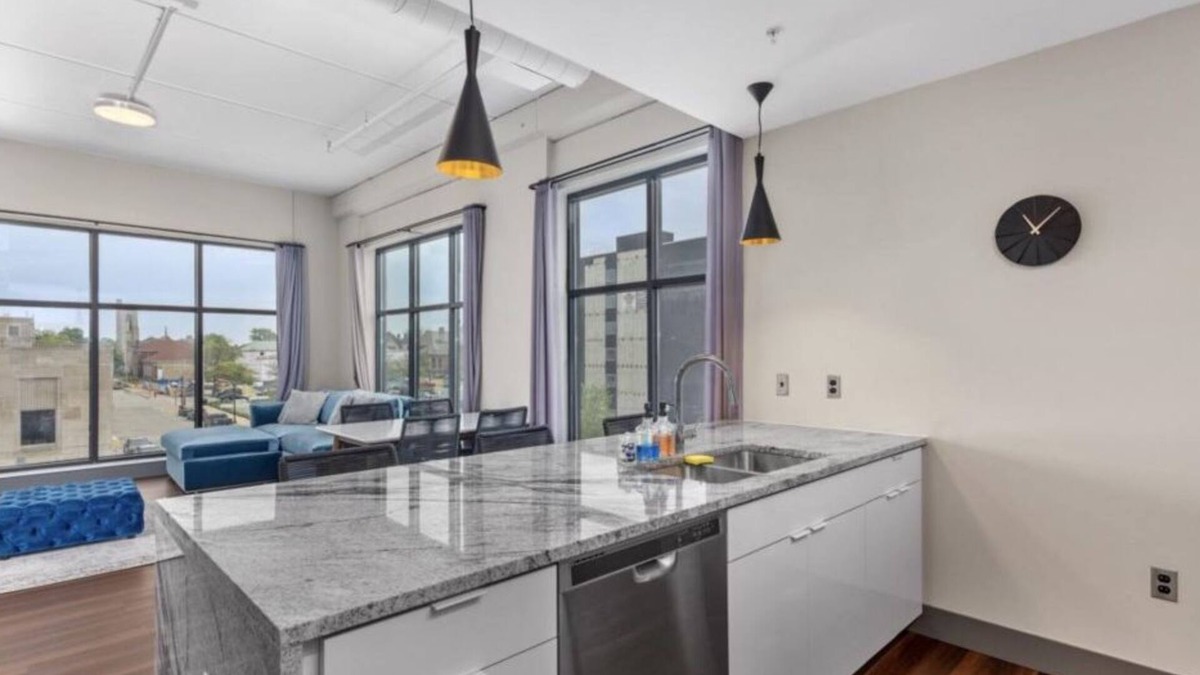 Nelson Apartment | Modern Luxury in Downtown Muskegon - The Leonard Building