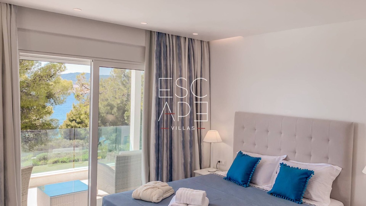 Kosta Villa | Modern minimal villa , walking distance to the beach,amazing sea view