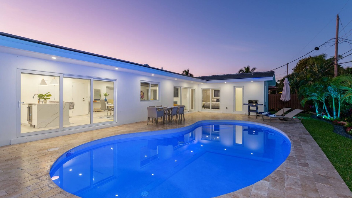 Imperial Point House | Modern Oasis, Heated Pool, Short Drive to Beach