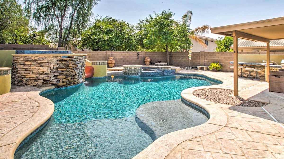 Desert View Village House | Modern Phoenix Haven w/ Private Pool & Patio!