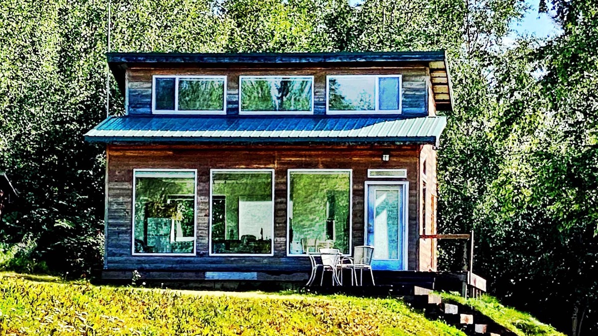Big Lake Cabin | Modern Private Cabin with views of Denali and Mt. Susitna.