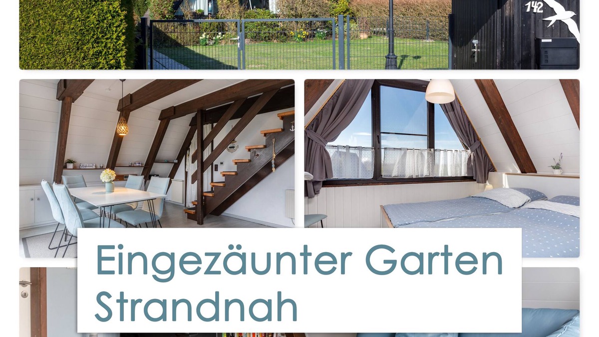 Fedderwardersiel House | Modern roof-only house - close to the beach - fenced garden *