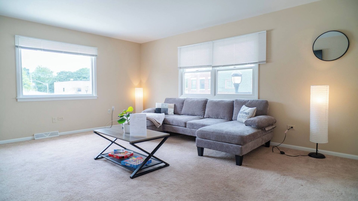 Mundelein Apartment | Modern Rooftop Retreat in Downtown Mundelein