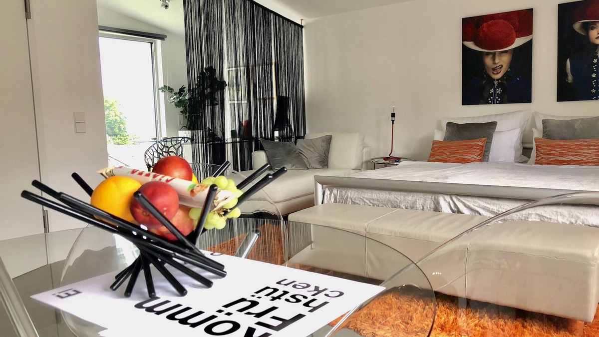 Ebersteinburg Apartment | Modern studio on the sun terrace above Baden-Baden