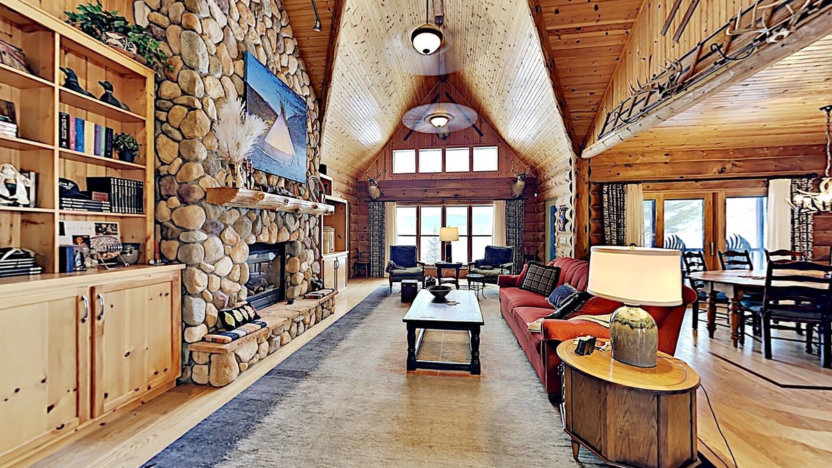 Brill Cabin | Modern & Upscale Executive Home On Long Lake - With that log cabin up north charm- Great fishing and swimming
