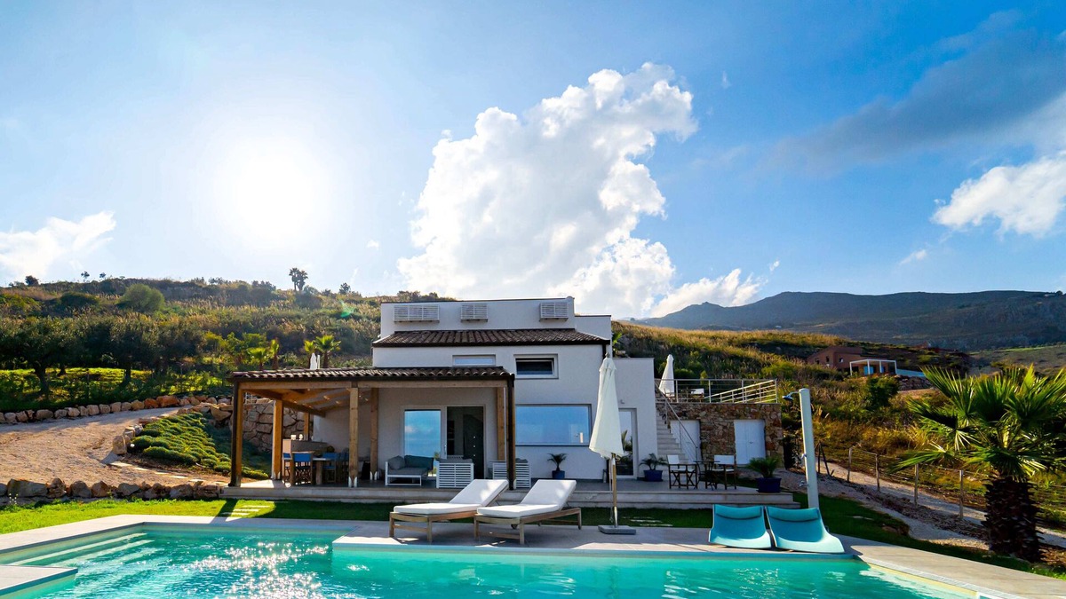 Scopello House | Modern Villa Giulietta in Scopello with sea view, 5 min. to the beach