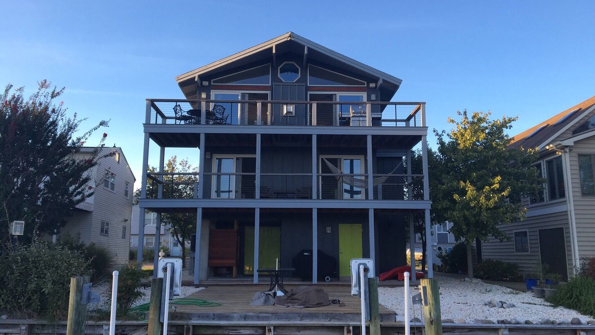 South Bethany Harbor House | Modern Waterfront Home with boat access and a short walk to the beach