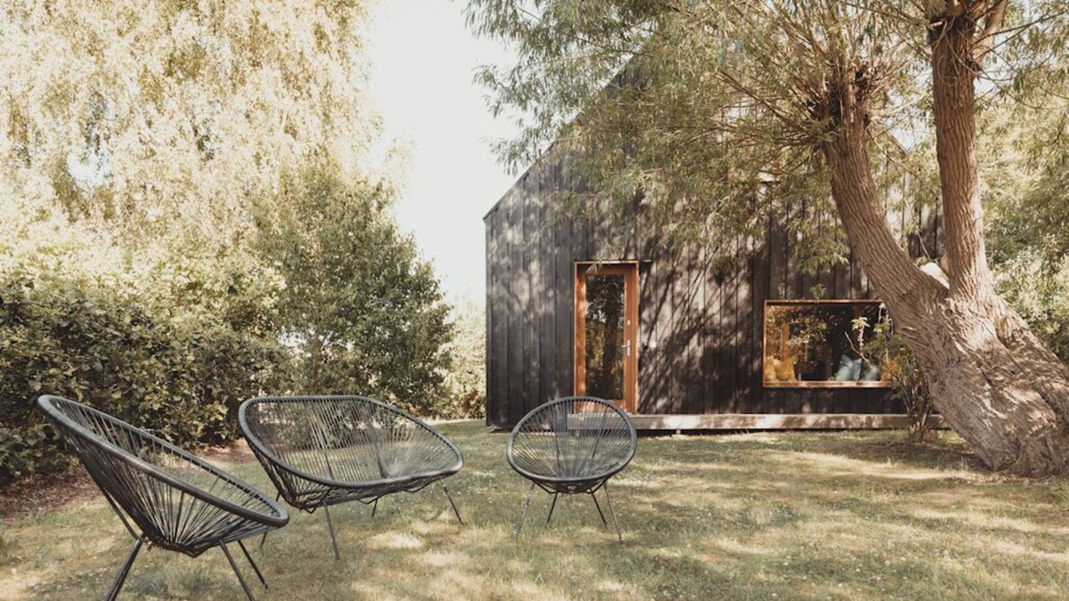 Loissin House | Modern wooden house on the Bodden with two apartments that can be combined