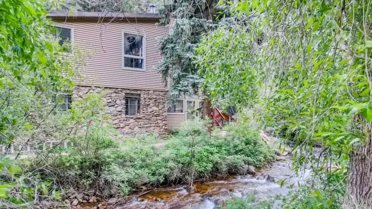Idaho Springs Condo | Modern Work & Play WATERFRONT Condo right on the creek