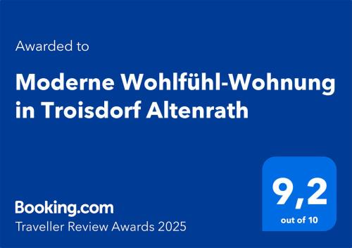 Altenrath Apartment | Moderne Wohlfühl-Wohnung in Troisdorf Altenrath