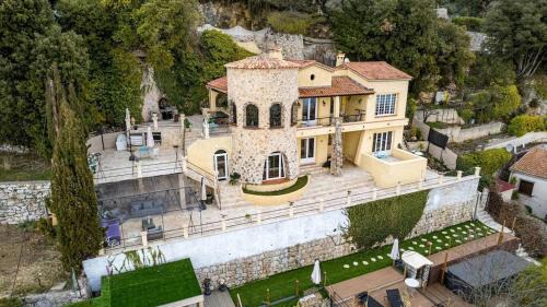 La Turbie Villa | Monaco Castle Villa with Pool and Skyview of French Riviera