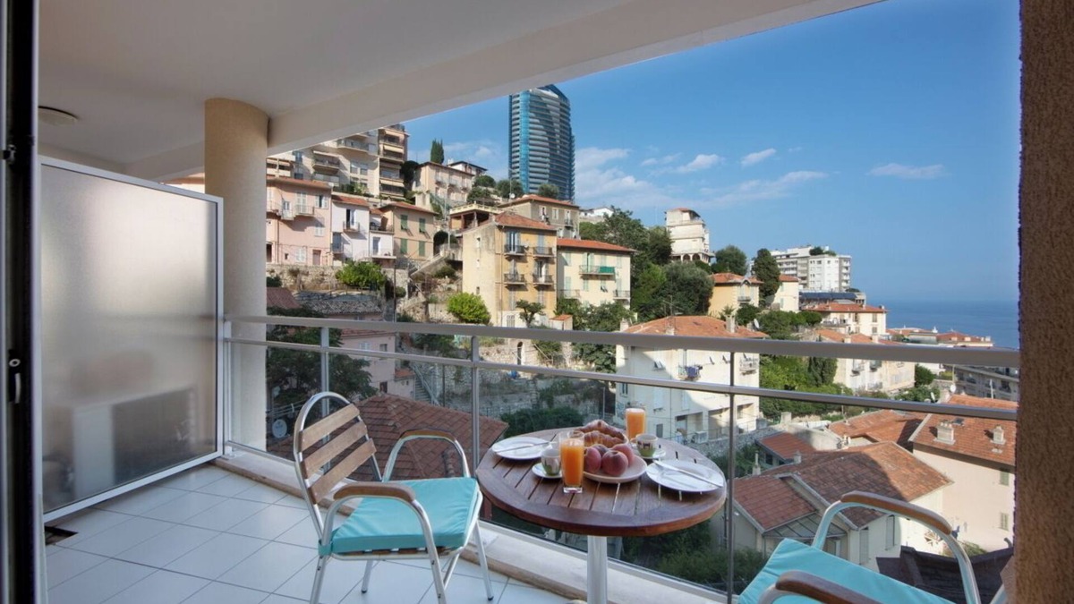 French Riviera Apartment | Monaco, sea view, bright studio with balcony