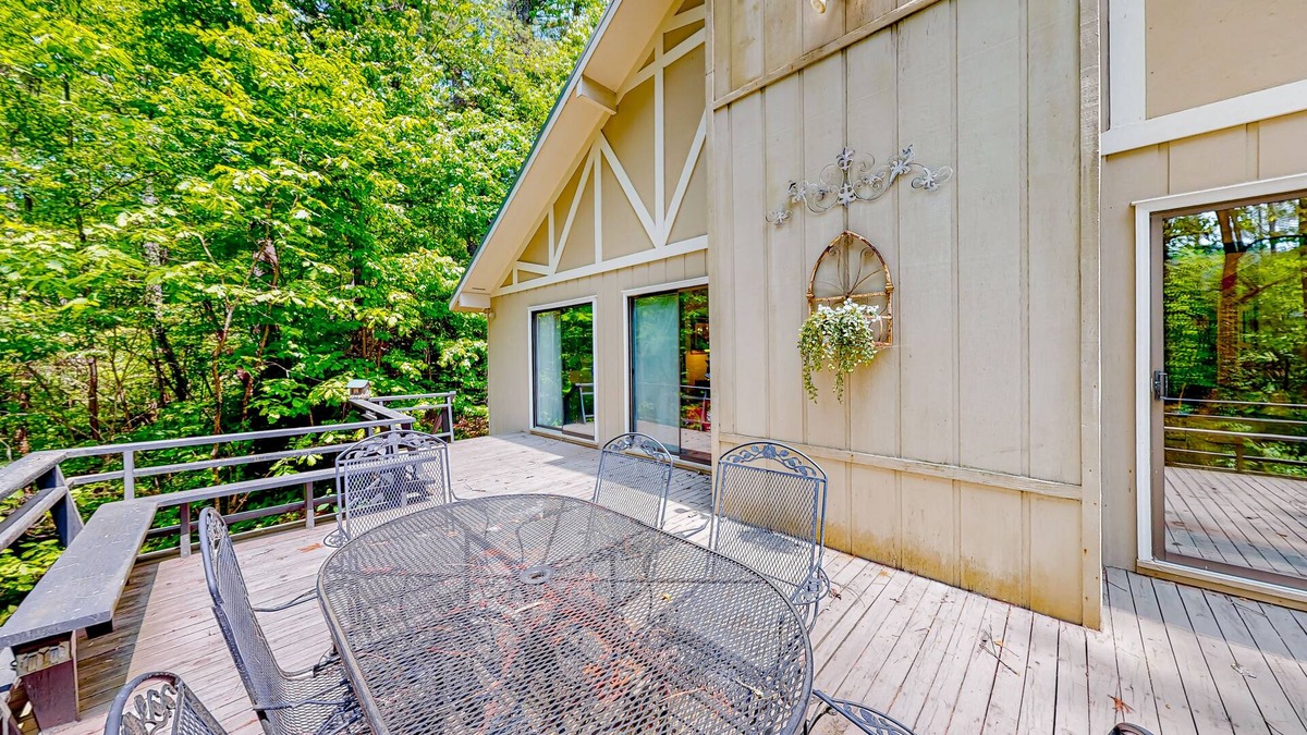 Lake Sequoyah House | Mountain home with foosball, Ping-Pong, private deck, & wood-burning fireplace