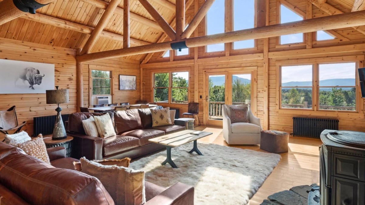 Morrisville House | Mountain Majesty: Timber Lodge with Stunning Views