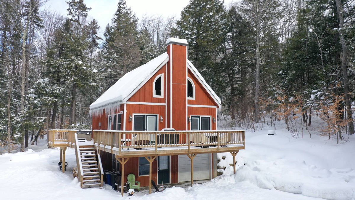 Wardsboro House | Mt. Snow Escape with Hot Tub & Fire Pit, Surrounded by Woods.