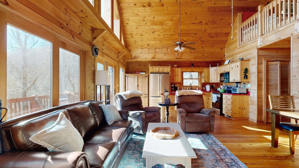 Zirconia House | Mtn-view home close to parks with private sauna, decks, wood stove, grill, W/D