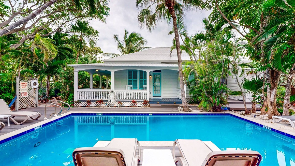 Old Town House | Multi-home tropical paradise with large, heated pool, & wraparound sundeck