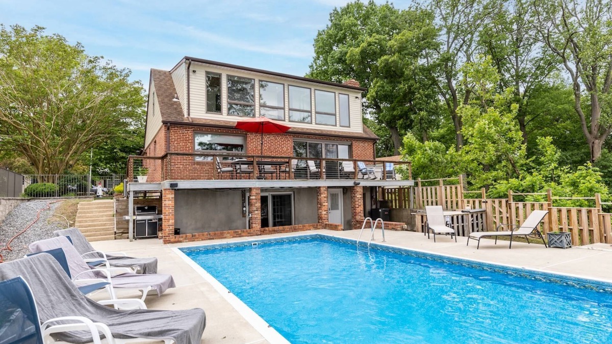 Arnold House | Multi-unit Waterfront Home with Private Pool and Pier Mins to Downtown Annapolis
