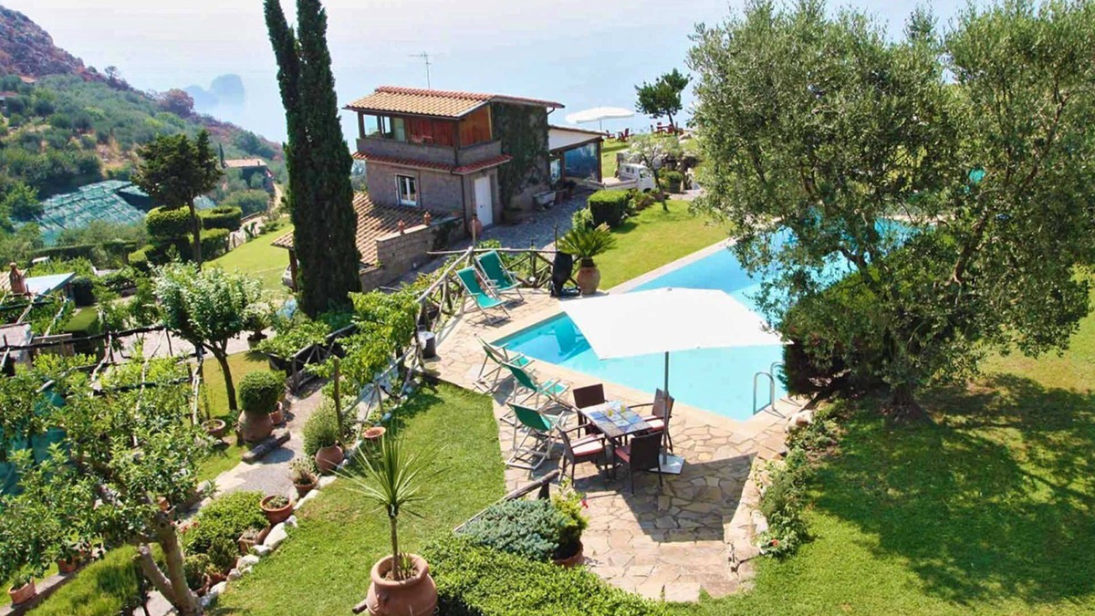 Sorrento Villa | My Rental Homes - The Sea Farmhouse, resort in the nature, with pool and sea view