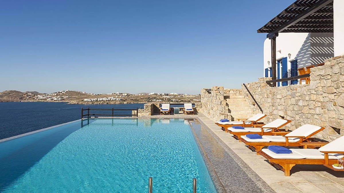 Psarou Villa | My Rental Homes - Villa Ariano with infinity pool, incomparable sea view and bbq