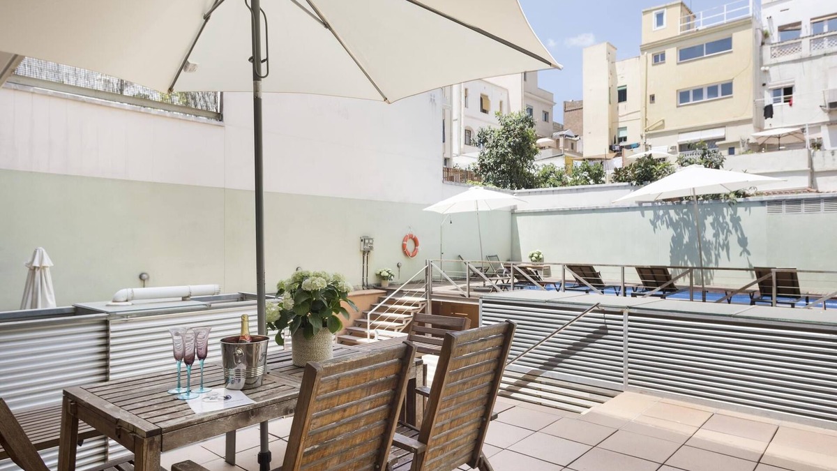 la Vila de Gracia Apartment | My Space Barcelona Loft for temporary rentals with terrace and swimming pool