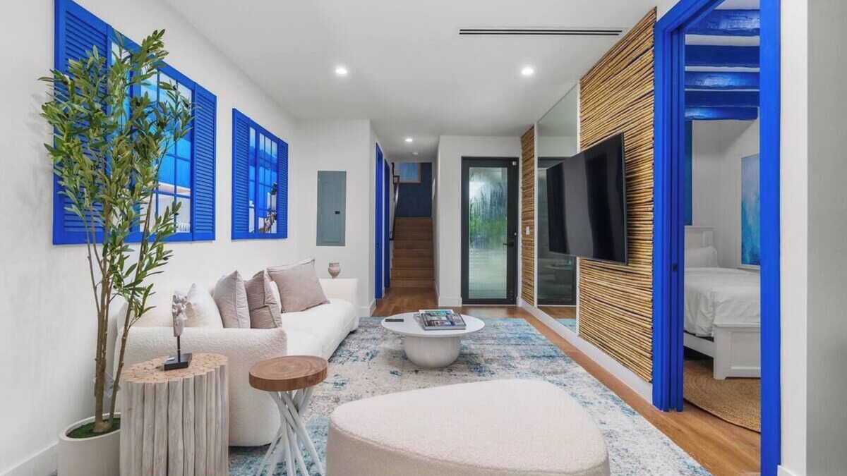 Liberty City House | Mykonos in Miami, Pool, Outdoor Living, Grill, Gated, Design District