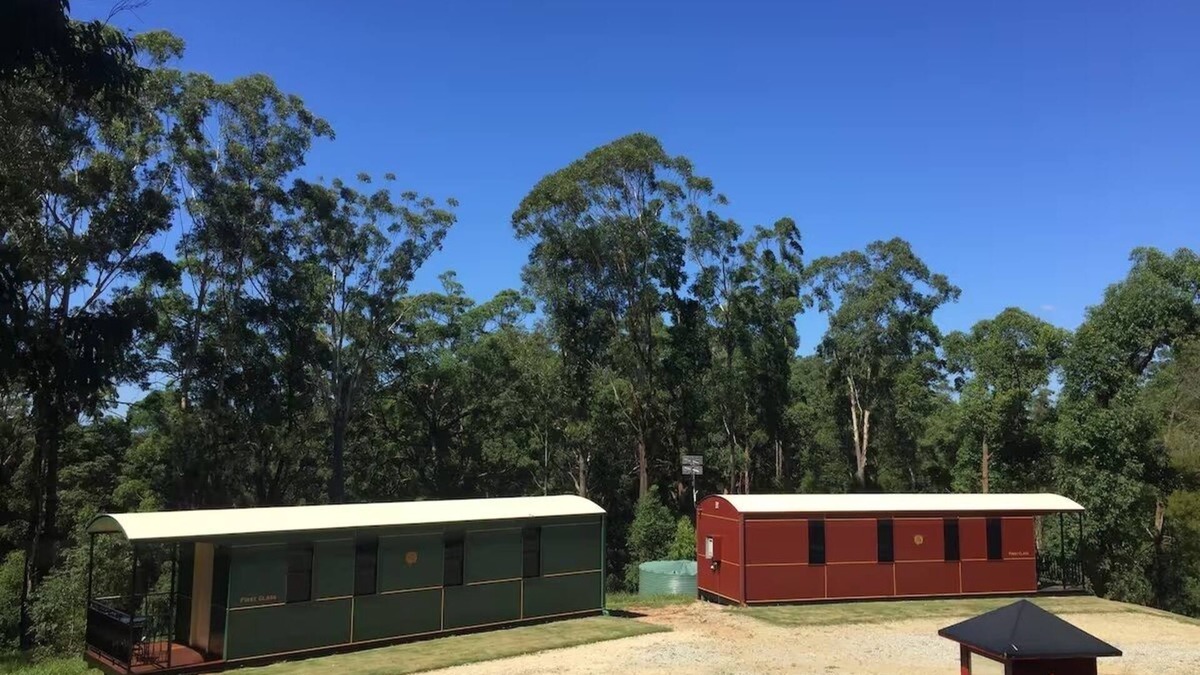 Wirrimbi Bed & Breakfast | Nambucca Valley Train Carriages Red carriage