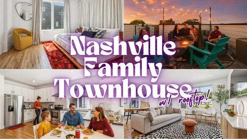 Nashville Apartment | Nashville Townhouse with Rooftop & Modern Comfort