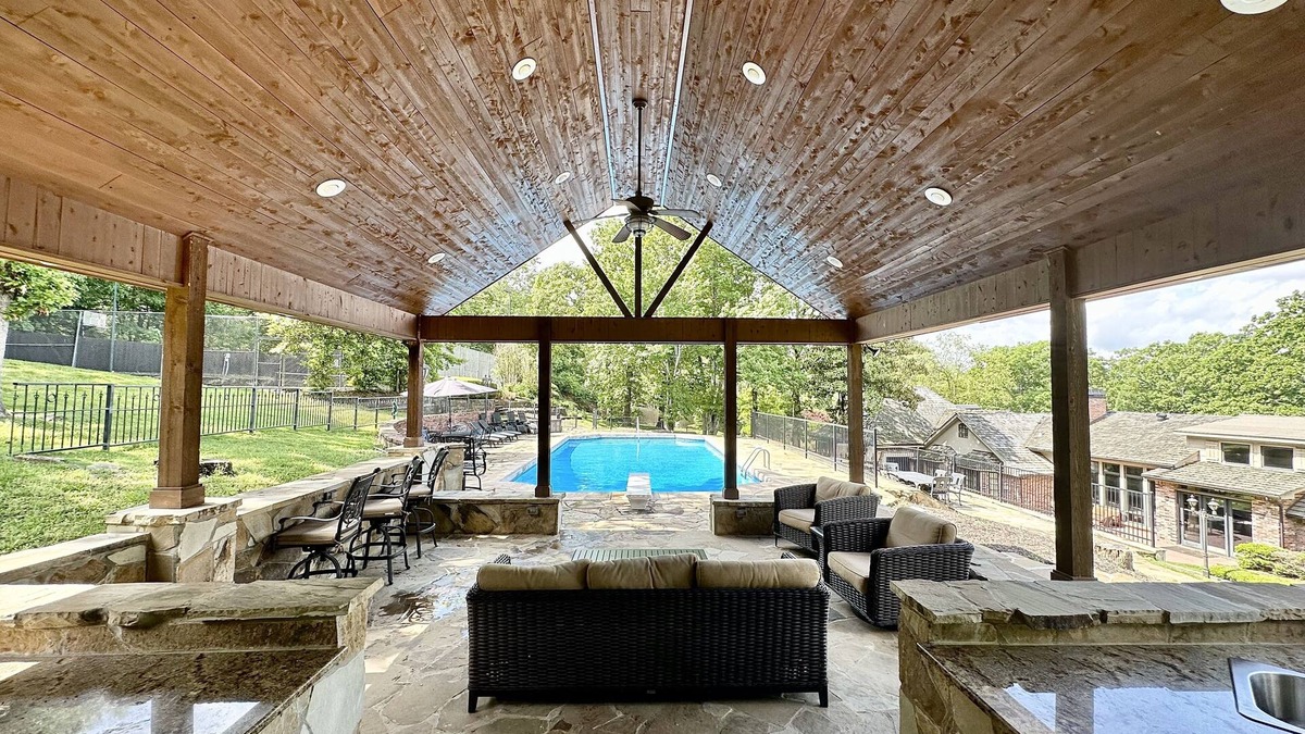 Fayetteville House | Ne'Villa - Hillside Cabana, Pool Paradise & Hot Tub!