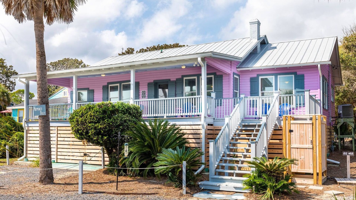 Folly Beach House | Neptune's Folly Cottage With Ocean Views And Steps From Beach Access
