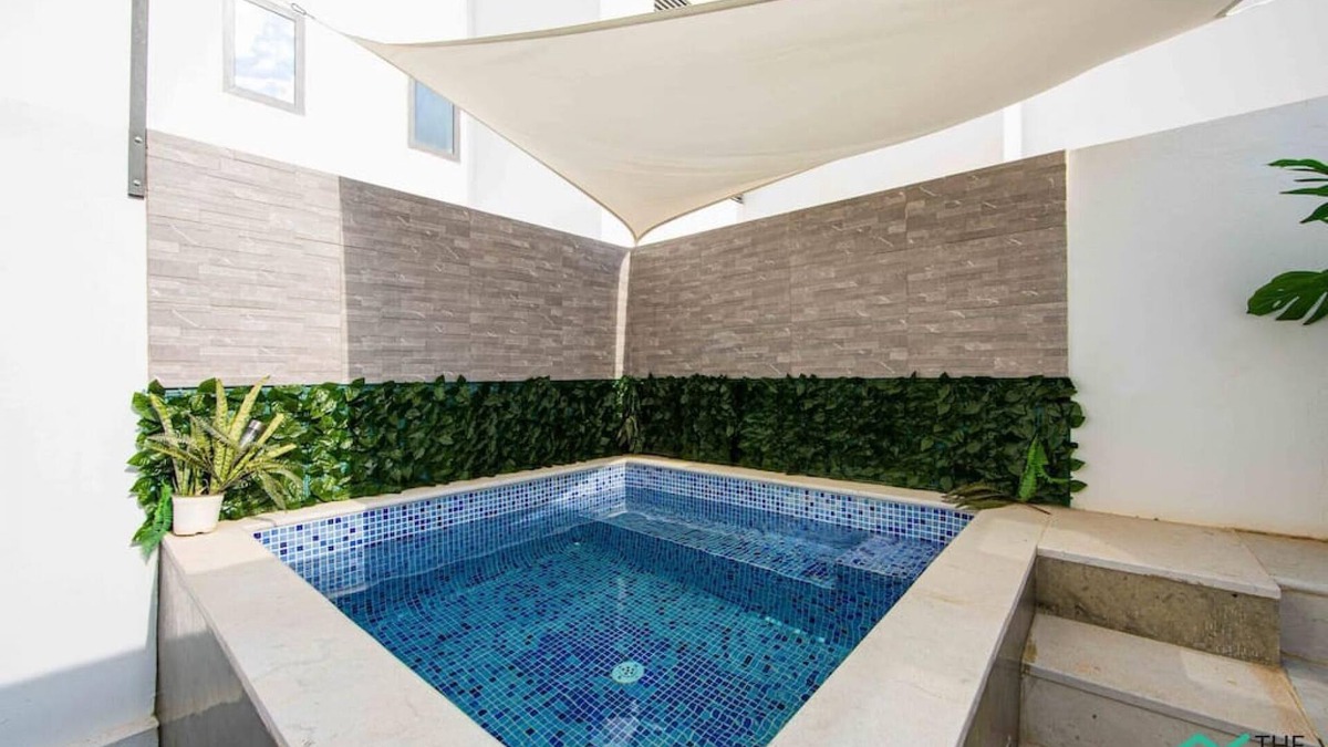 Ain Zaghouan Apartment | New 1bd with swimming pool 5mn to Lac & Carthage