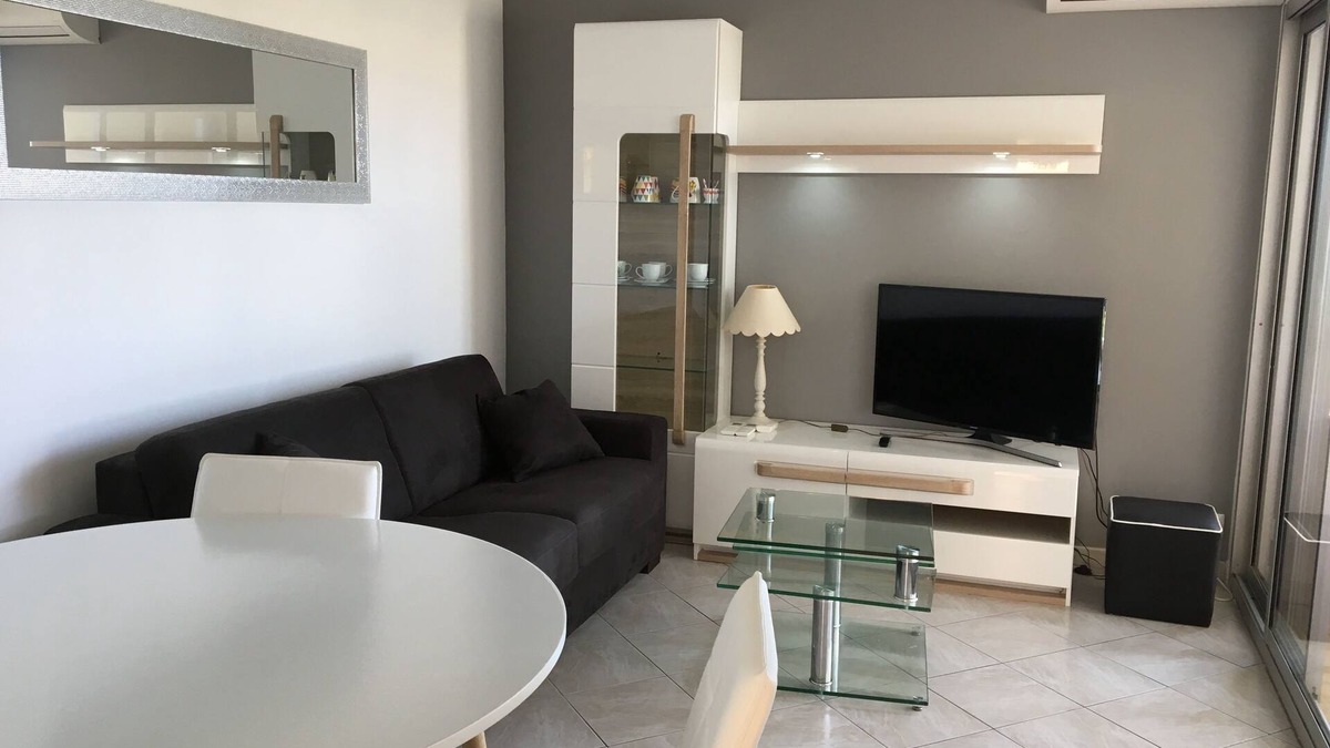 Plaine de la Brague Apartment | New apartment with air conditioning T2, classified 4 * SEA VIEW with SWIMMING POOL private garage