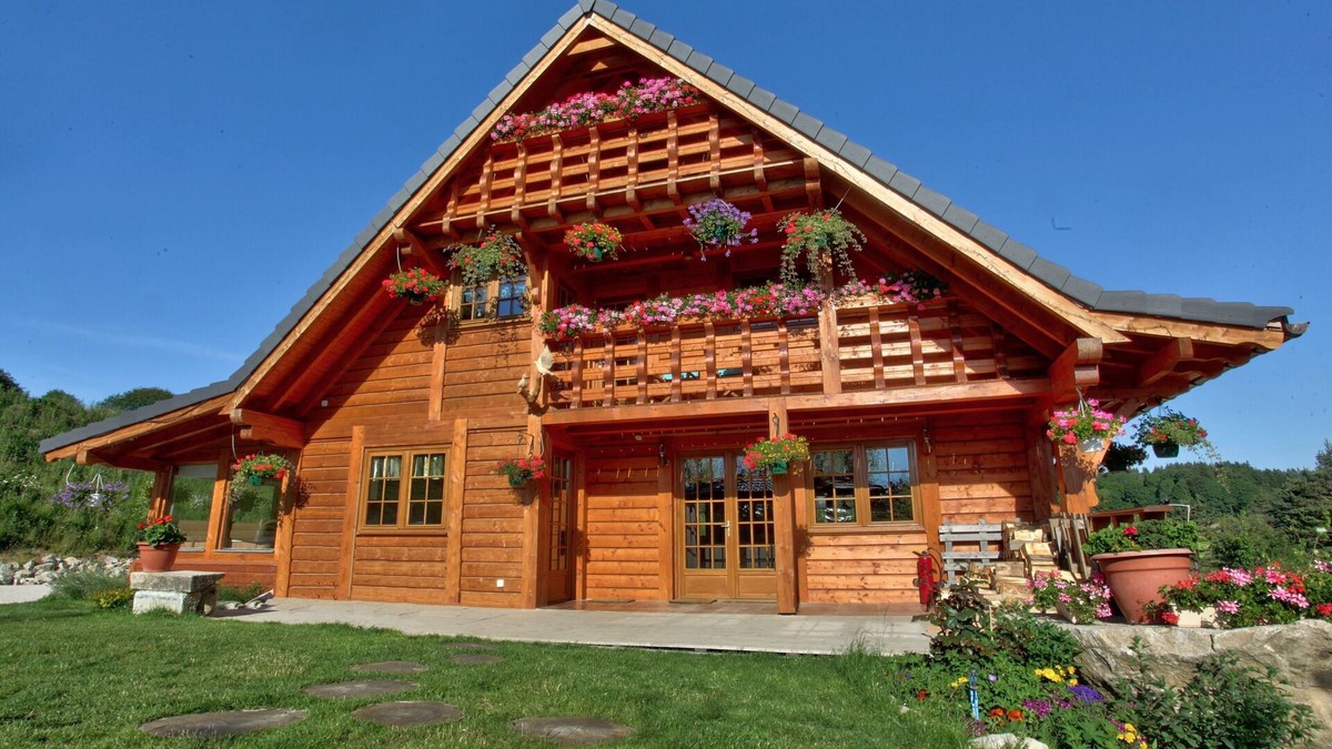 Mazet-Saint-Voy Ski Chalet | New chalet made with traditional wood with private pond