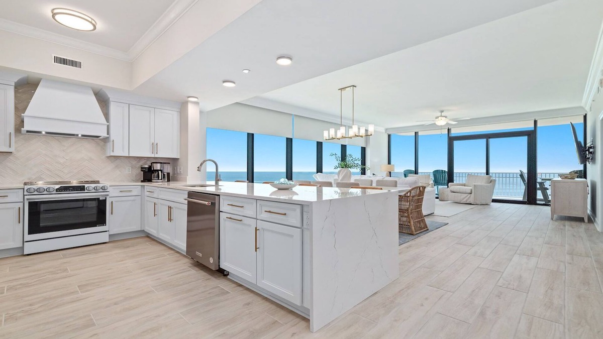 Gulf Shores Condo | New Complex! Beachfront 4BR Beauty! Lazy River and Water Slide!