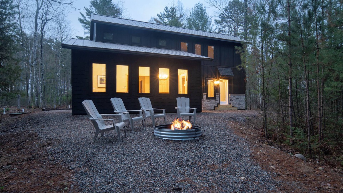 Land O Lakes Cabin | New Construction on private, lakefront in the Northwoods!