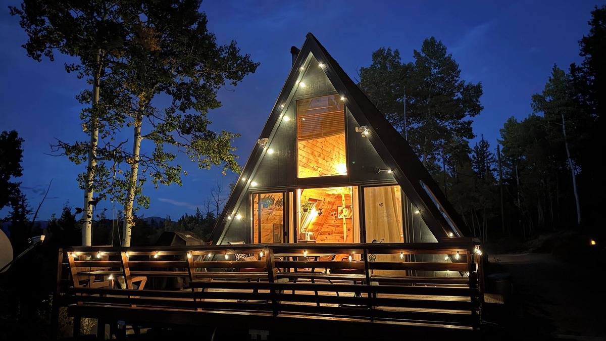 Indian Mountain Cabin | New! Cozy 2-bedroom A-Frame with Hot Tub, Fire Pit, WiFi, AC and VIEWS!