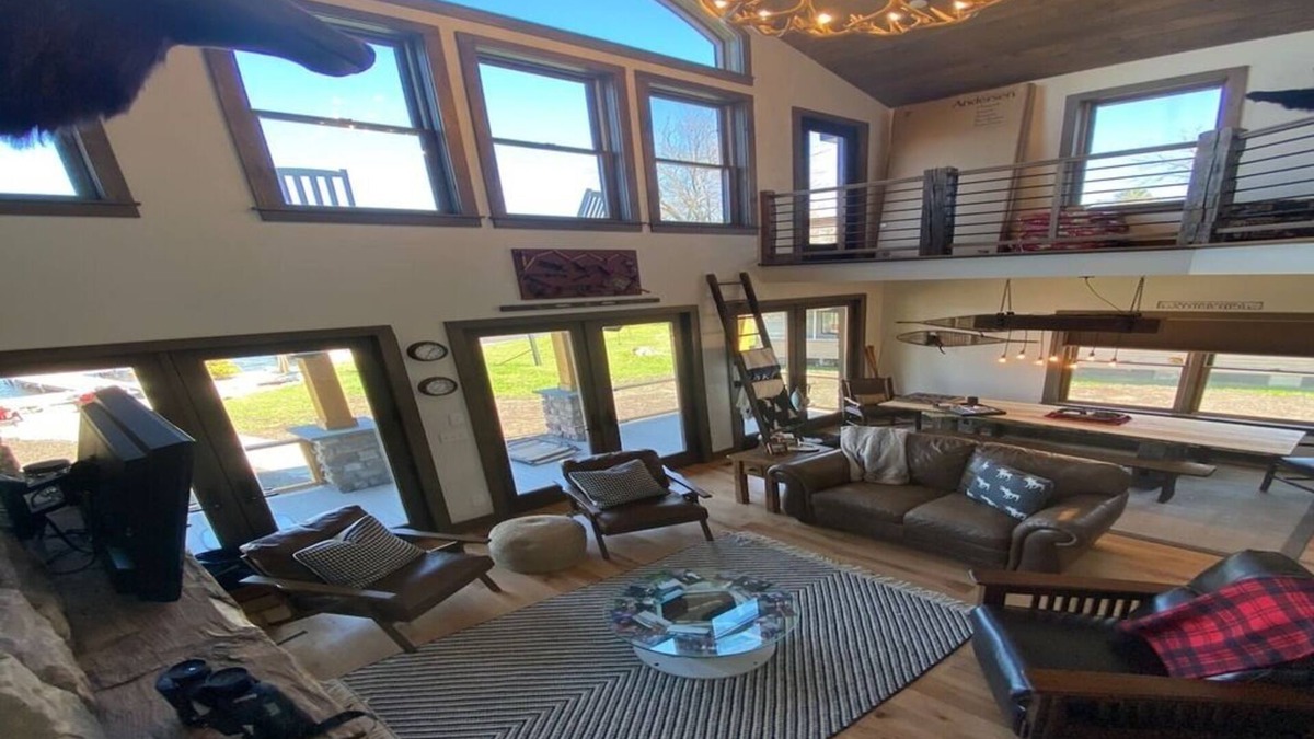 Caroga Lake House | NEW Custom Adirondack Lakefront Home! Rare Find!