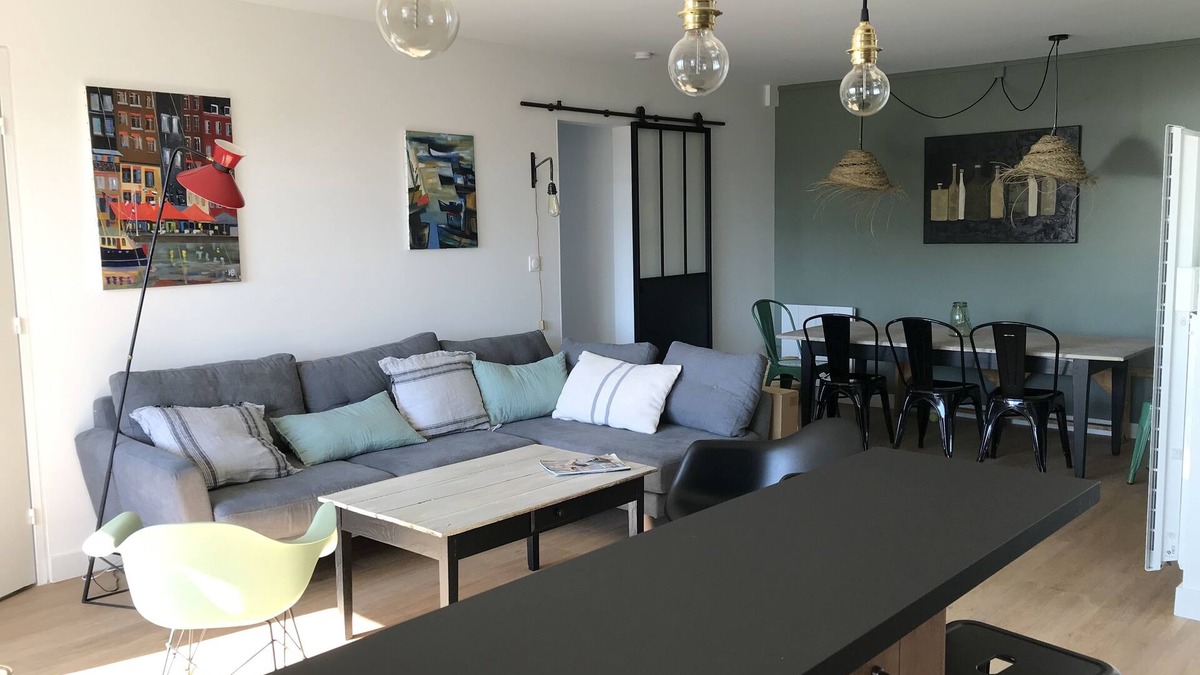 Cabourg House | NEW ! Full sea view. Charming apartment 3 bedrooms private parking