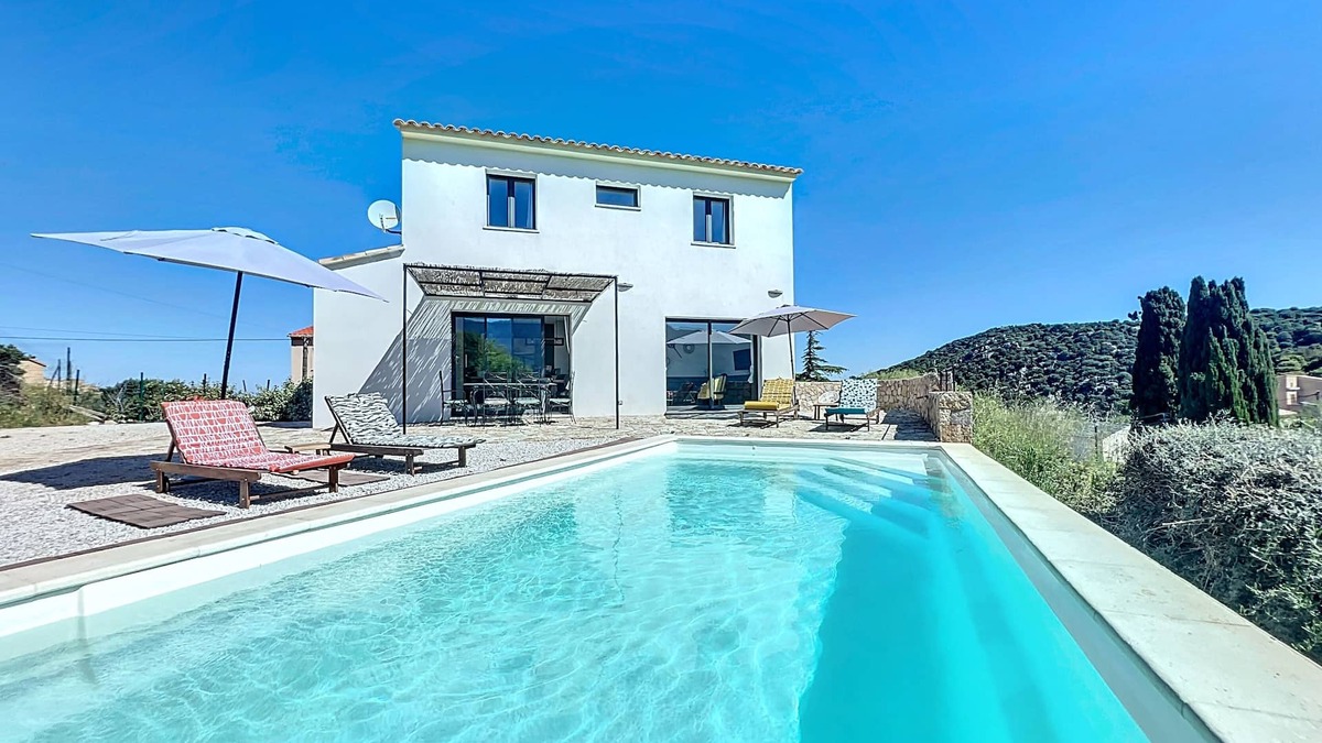 Santa-Reparata-di-Balagna House | NEW HOUSE WITH HEATED POOL VIEW ON THE BARAGE and Ile Rousse