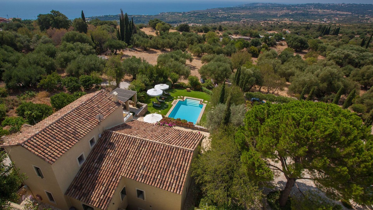 Leivathos Villa | New, high-end sea view villa with chef, large pool & garden + skippered boat
