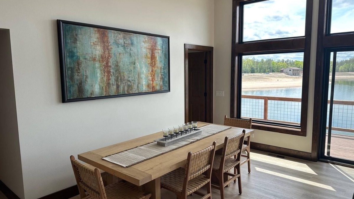 New Lisbon House | New Lakefront Escape, fall campfires, Game Room