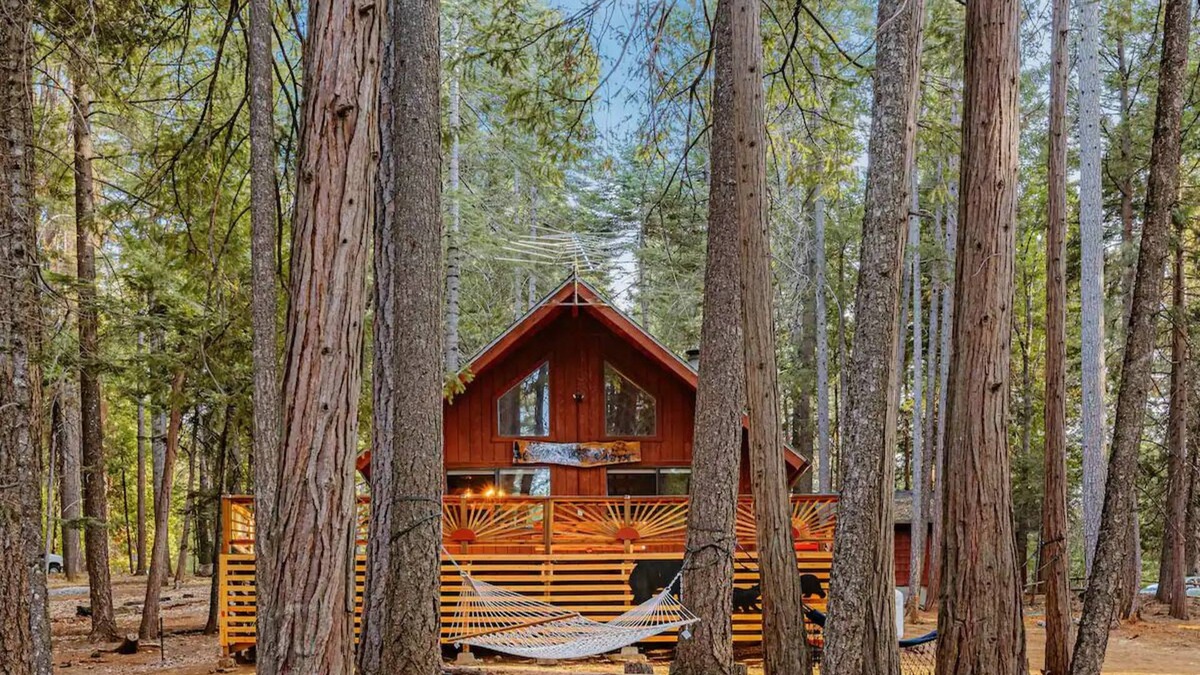 Shingletown Ski Chalet | NEW - Lassen Tree Cabin with Hot Tub