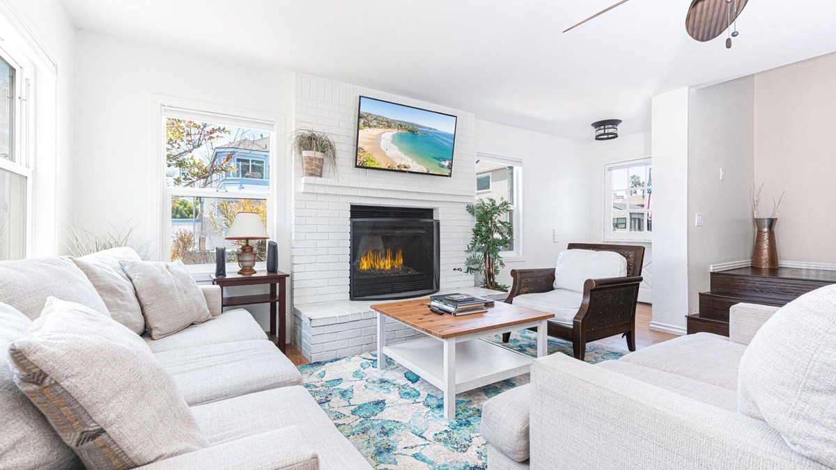 West Newport Condo | NEW LISTING! | 2-Unit House | Giant Rooftop Deck! | Tons of Living Space | 1 Block to Beach!