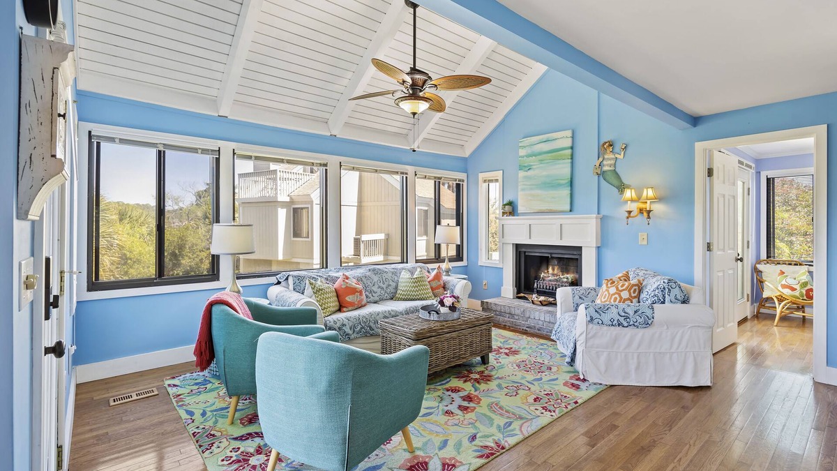 Sealoft Villas House | NEW LISTING - Seabrook Home- Loft and marsh Views!