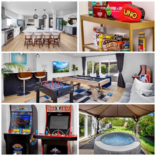 Fullerton Villa | NEW Lux 5BR Villa Near Disney, Knotts, LA, OC with Hot Tub & Games